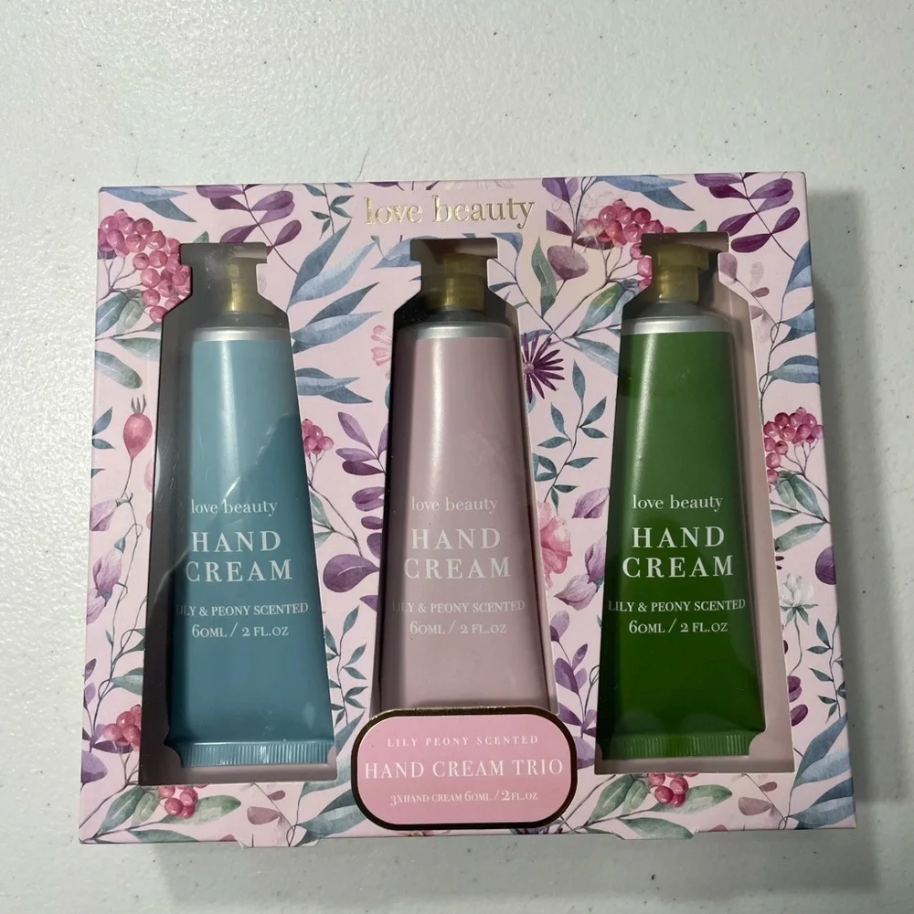 Love Beauty Hand Cream Trio - Blue, Pink, Green